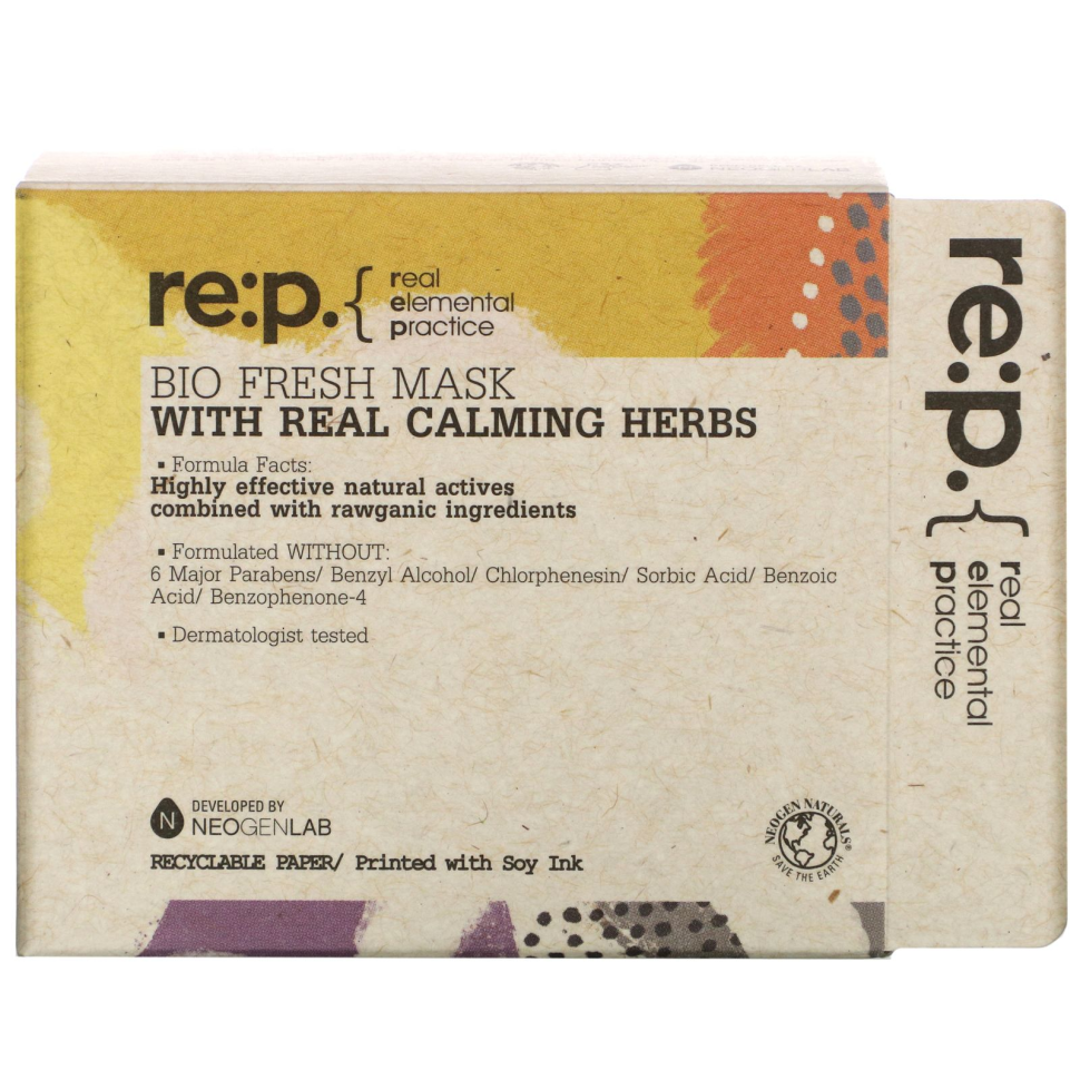 Био свежая маска с настоящими успокаивающими травами RE:P NEOGEN BIO FRESH Mask With Real Calming Herbs 130 г (Цена: 550 грн.)