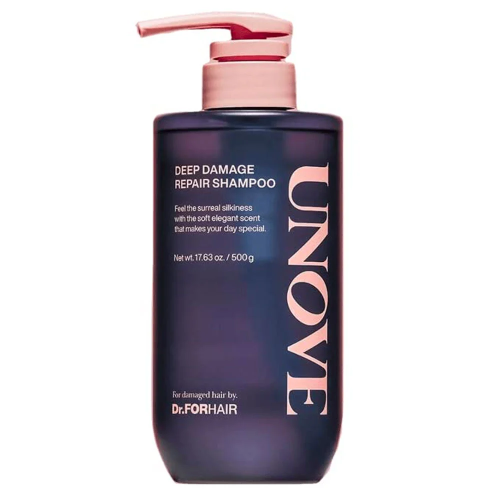 Восстанавливающий шампунь для поврежденных волос UNOVE Deep Damage Repair Shampoo 500 мл (Цена: 1 200 грн.)
