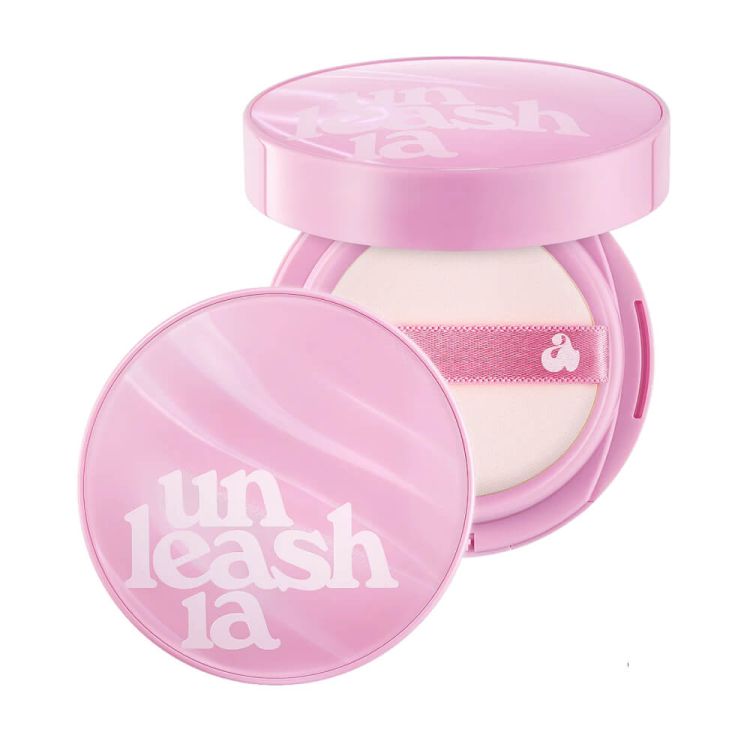 UNLEASHIA сяючий тональний кушон із зволожуючим ефектом 25 N (Molten) Don’t Touch Glass Pink Cushion SPF50/PA++++   (Ціна: 872 грн.)