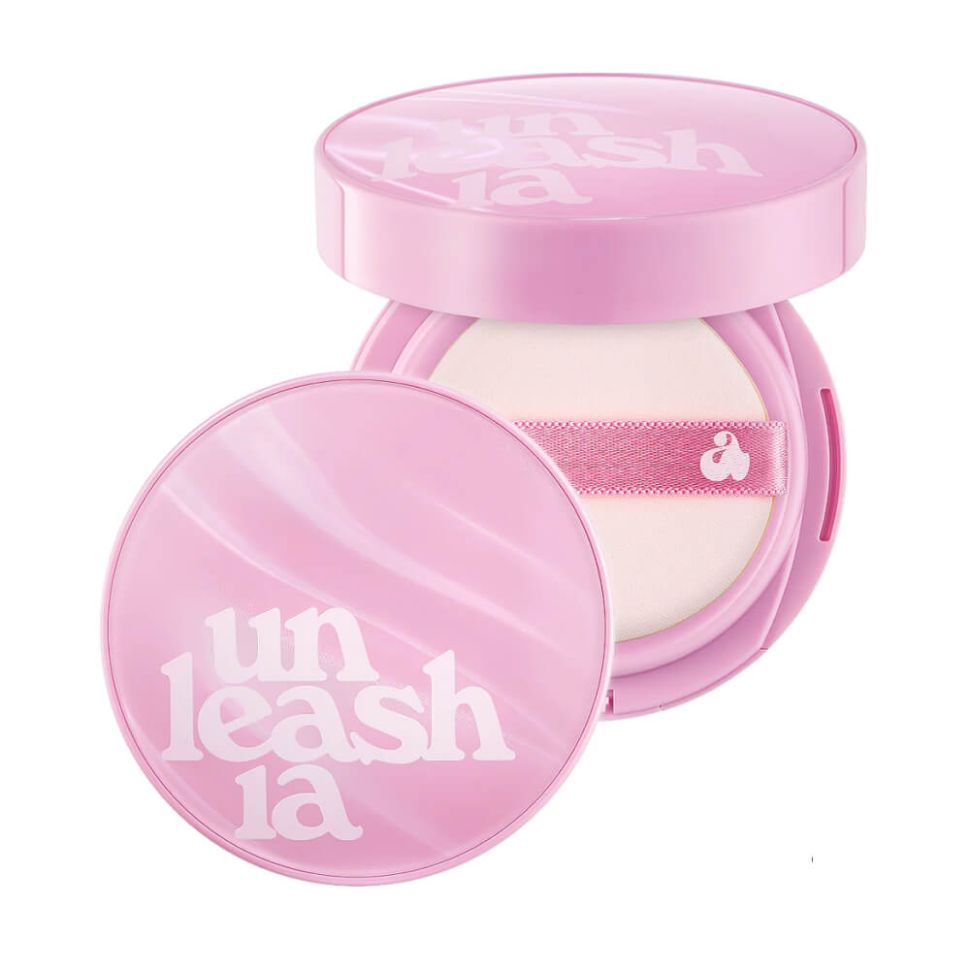 Сияющий тональный кушон с увлажняющим эффектом 25 N (Molten) UNLEASHIA Don’t Touch Glass Pink Cushion SPF50/PA++++  (Цена: 872 грн.)
