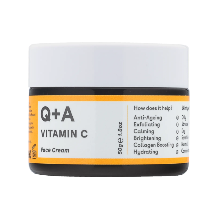 Осветляющий крем для лица с витамином C Q+A Vitamin C Radiance Face Cream 50 г (Цена: 670 грн.)
