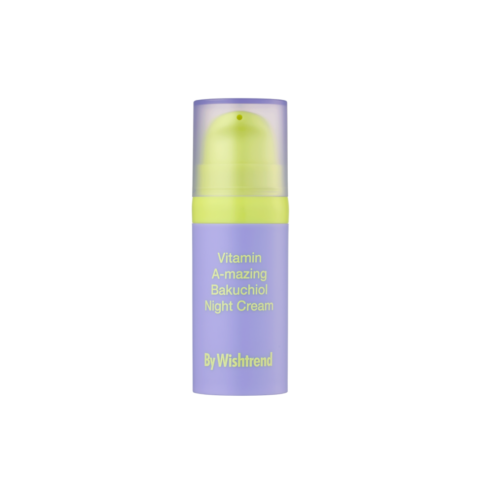 Крем ночной с ретинолом и бакучиолом миниатюра BY WISHTREND Vitamin A-mazing Bakuchiol Night Cream 10 мл  (Цена: 450 грн.)