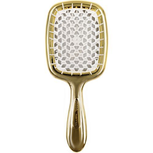 Гребінець для волосся золото з білим JANEKE Superbrush Limited Silver and White 1 шт (Ціна: 1 800 грн.)