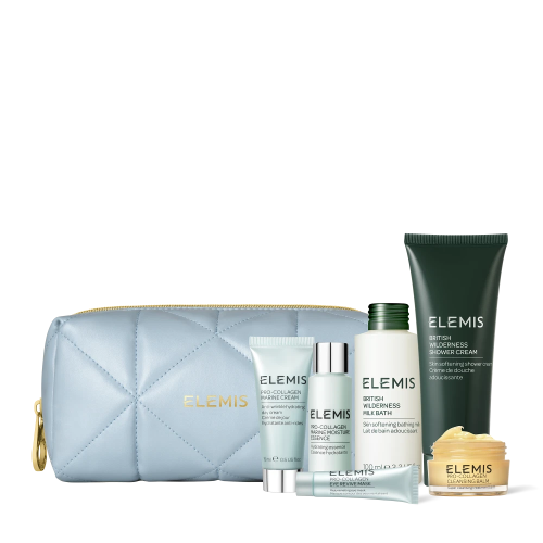Роскошная косметичка с бестселлерами для лица и тела ELEMIS Travel Edition: Face & Body Little Luxuries (Цена: 2 520 грн.)