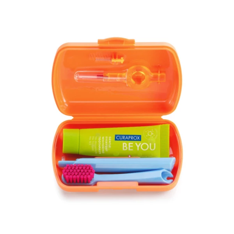 CURAPROX дорожній набір для догляду за зубами Be You Travel Set Orange  (Ціна: 732 грн.)