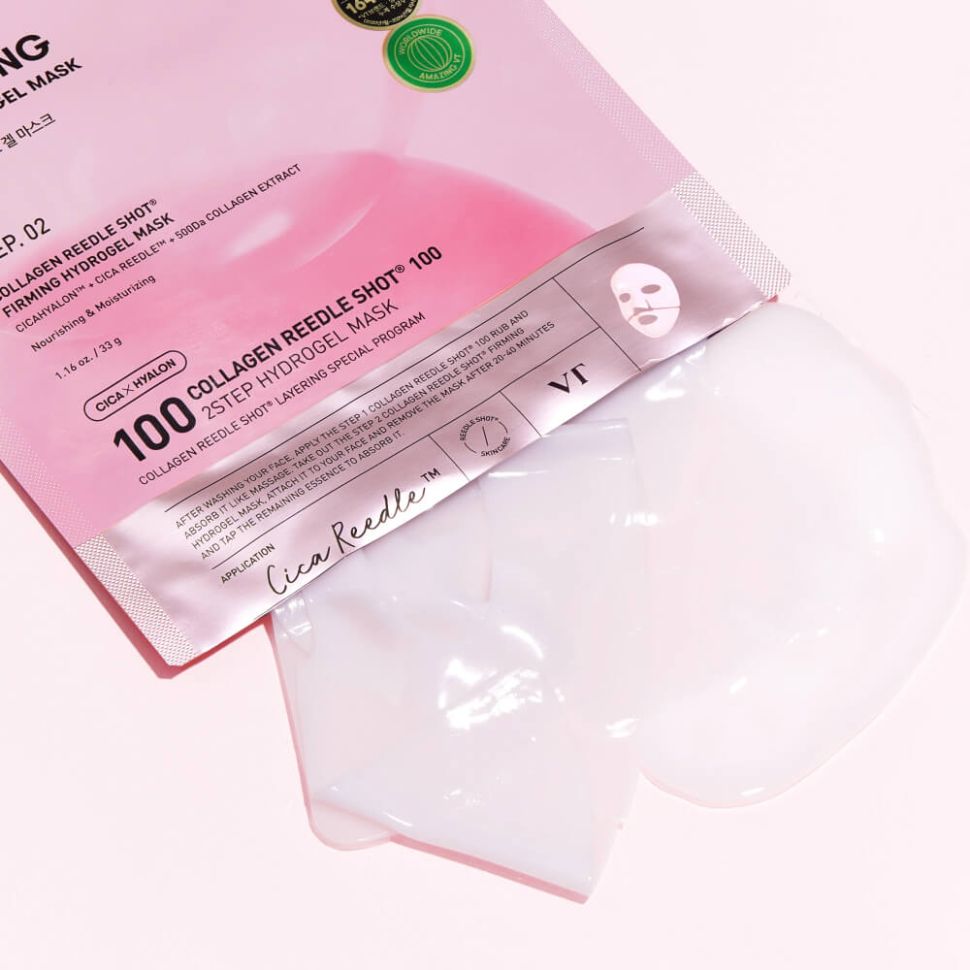 Двухфазная гидрогелевая маска с коллагеном VT COSMETICS Collagen Reedle Shot 100 2Step Hydrogel Mask шт (Цена: 199 грн.)