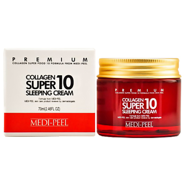Омолаживающий ночной крем для лица с коллагеном MEDI-PEEL Collagen Super 10 Sleeping Cream 70 мл (Цена: 675 грн.)