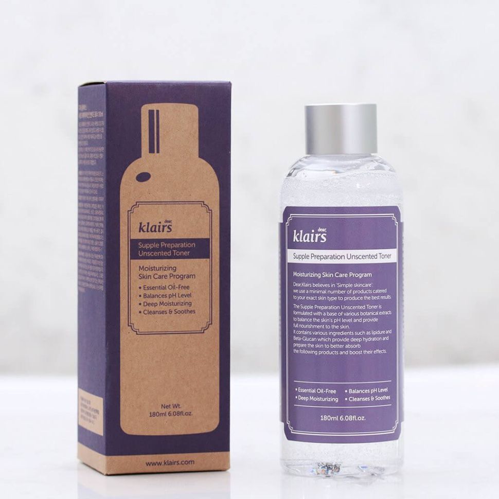Тонер смягчающий для лица DEAR, KLAIRS Supple Preparation Unscented Toner (Цена: 1 045 грн.)