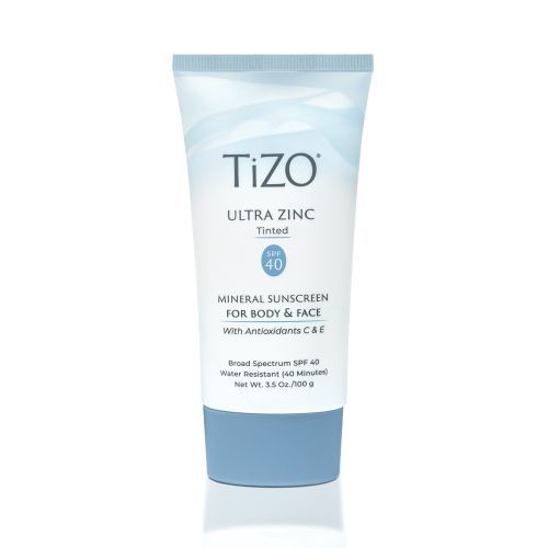 TIZO Ultra Zinc Body & Face Tinted SPF 40 мінеральний сонцезахисний крем для обличчя та тіла тонуючий 100 г (Ціна: 2 150 грн.)