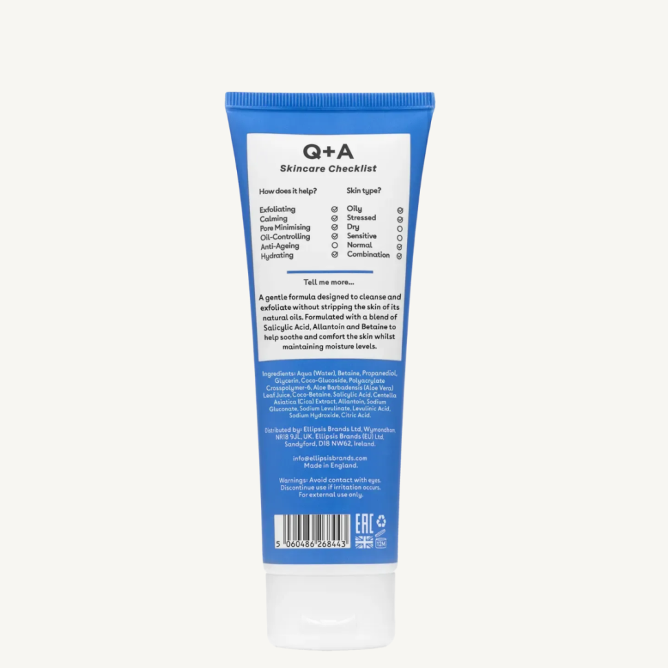Q+A Salicylic Acid Cleanser очищувальний засіб для обличчя з саліциловою кислотою 125 мл (Ціна: 371 грн.)