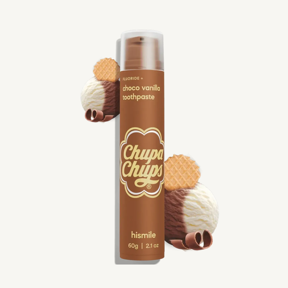Зубная паста с шоколадно-ванильным вкусом HISMILE Chupa Chups Choco Vanilla Toothpaste 60 г (Цена: 535 грн.)