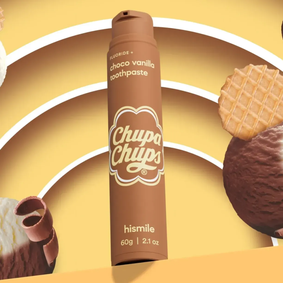 Зубная паста с шоколадно-ванильным вкусом HISMILE Chupa Chups Choco Vanilla Toothpaste 60 г (Цена: 535 грн.)