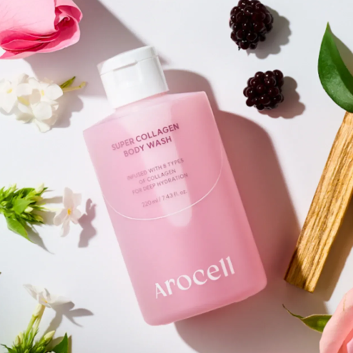 Увлажняющий гель для душа с коллагеном AROCELL Super Collagen Body Wash 220 мл