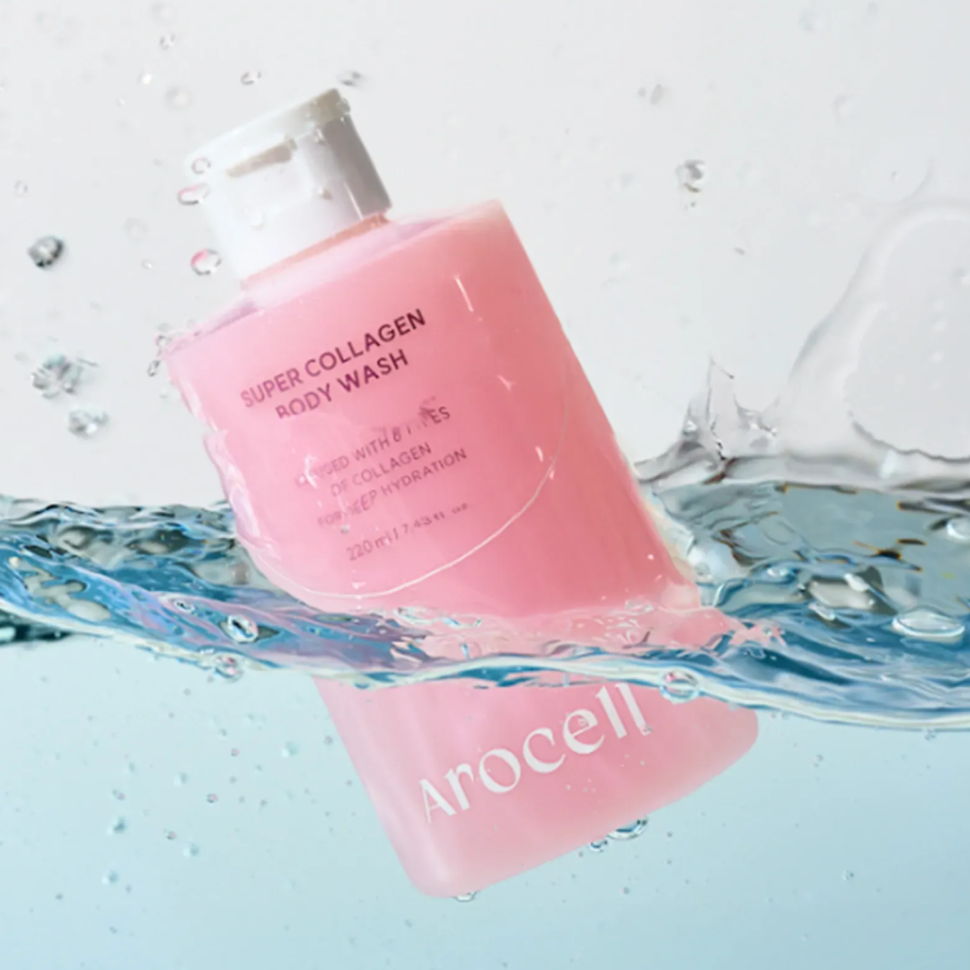 AROCELL зволожувальний гель для душу з колагеном Super Collagen Body Wash 220 мл (Ціна: 675 грн.)