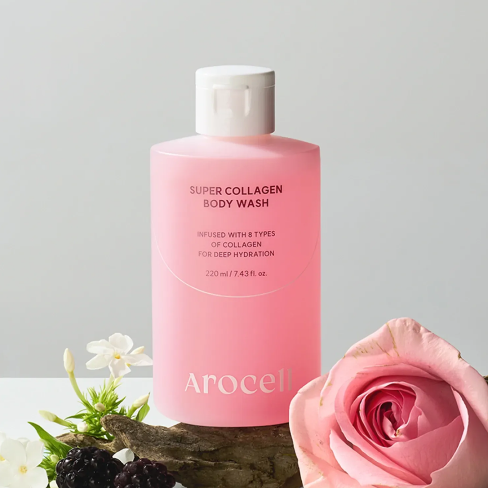 AROCELL зволожувальний гель для душу з колагеном Super Collagen Body Wash 220 мл (Ціна: 675 грн.)
