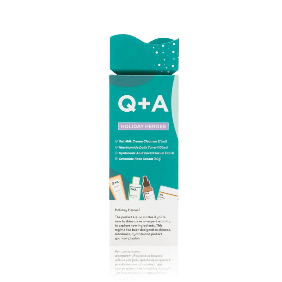 Подарочный набор для ухода за кожей Q+A Holiday Heroes Gift Set уп (Цена: 1 240 грн.)