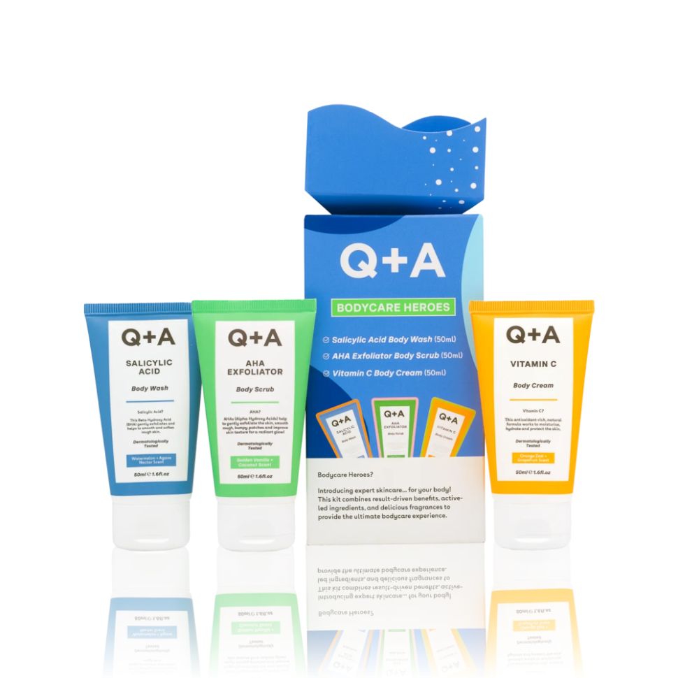 Подарочный набор для тела Q+A Bodycare Heroes Gift Set уп (Цена: 570 грн.)