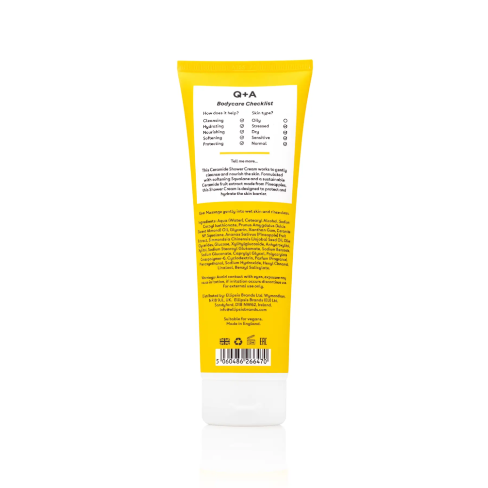 Q+A крем для душу з керамідами Ceramide Shower Cream 250 мл (Ціна: 554 грн.)