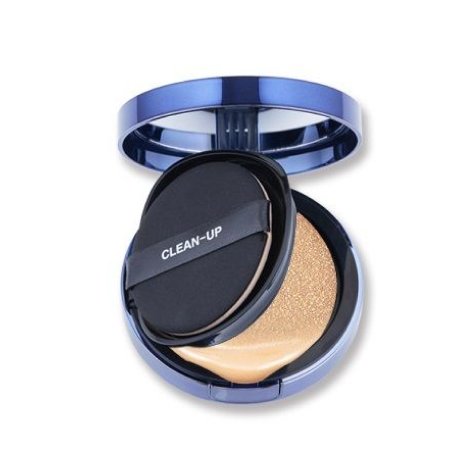 CUSKIN інноваційний кушон 21 тон Clean-Up Skinfit Cushion No.21 SPF 50+ PA+++ (розформування) шт  (Ціна: 1 000 грн.)