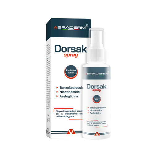 Спрей-концентрат для тела с бензоил пероксидом BRADERM Dorsak Spray 100 мл
