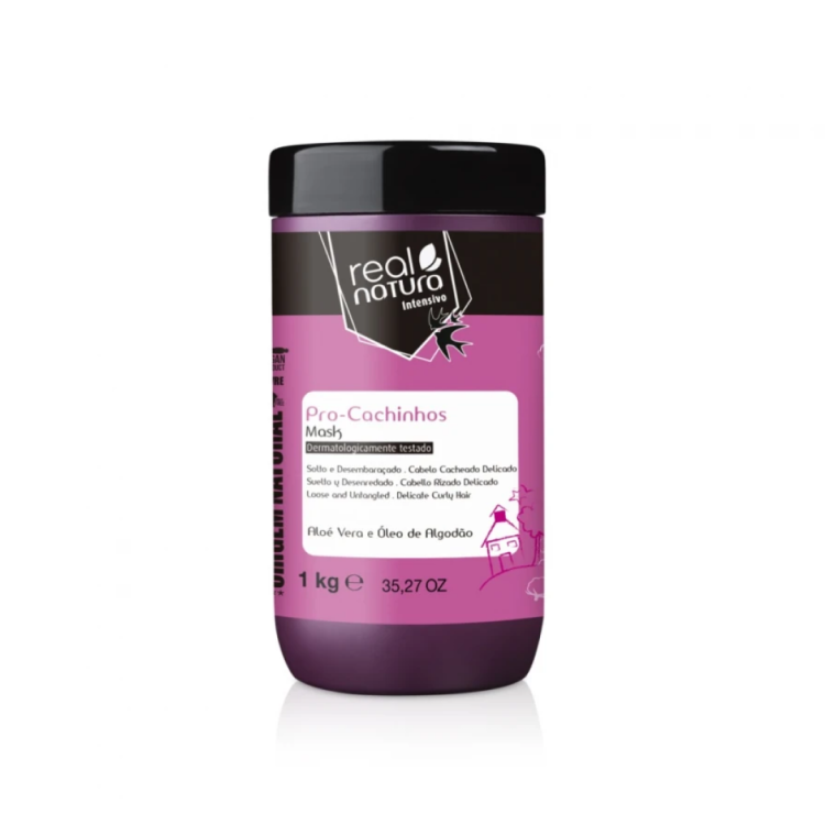 Маска для питания и смягчения волос REAL NATURA Mascara Sem Sal Pro-Cachinhos 1000 мл (Цена: 692 грн.)