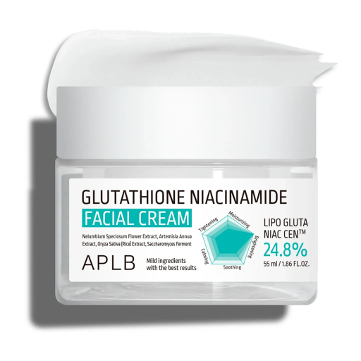 Крем для выравнивания тона кожи с глутатионом и ниацинамидом APLB Glutathione Niacinamide Facial Cream 55 мл