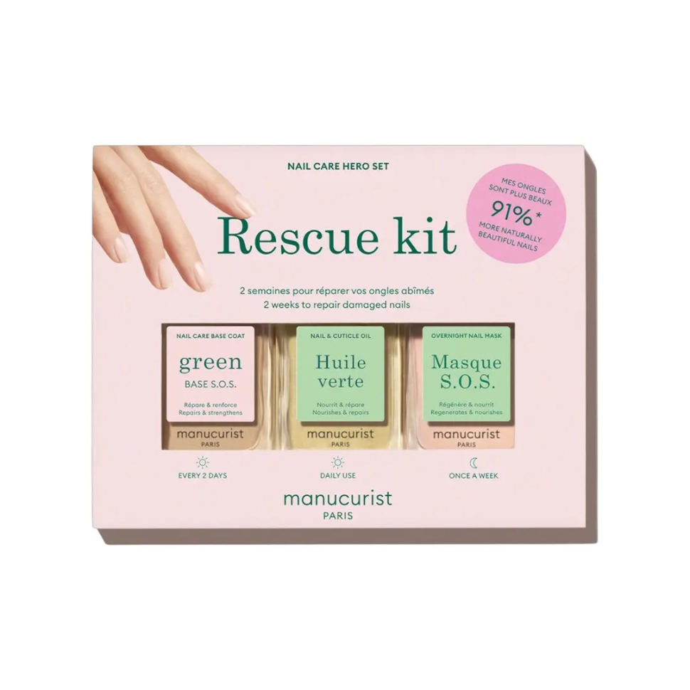 MANUCURIST Rescue Kit набір для догляду за пошкодженими нігтями уп (Ціна: 2 159 грн.)