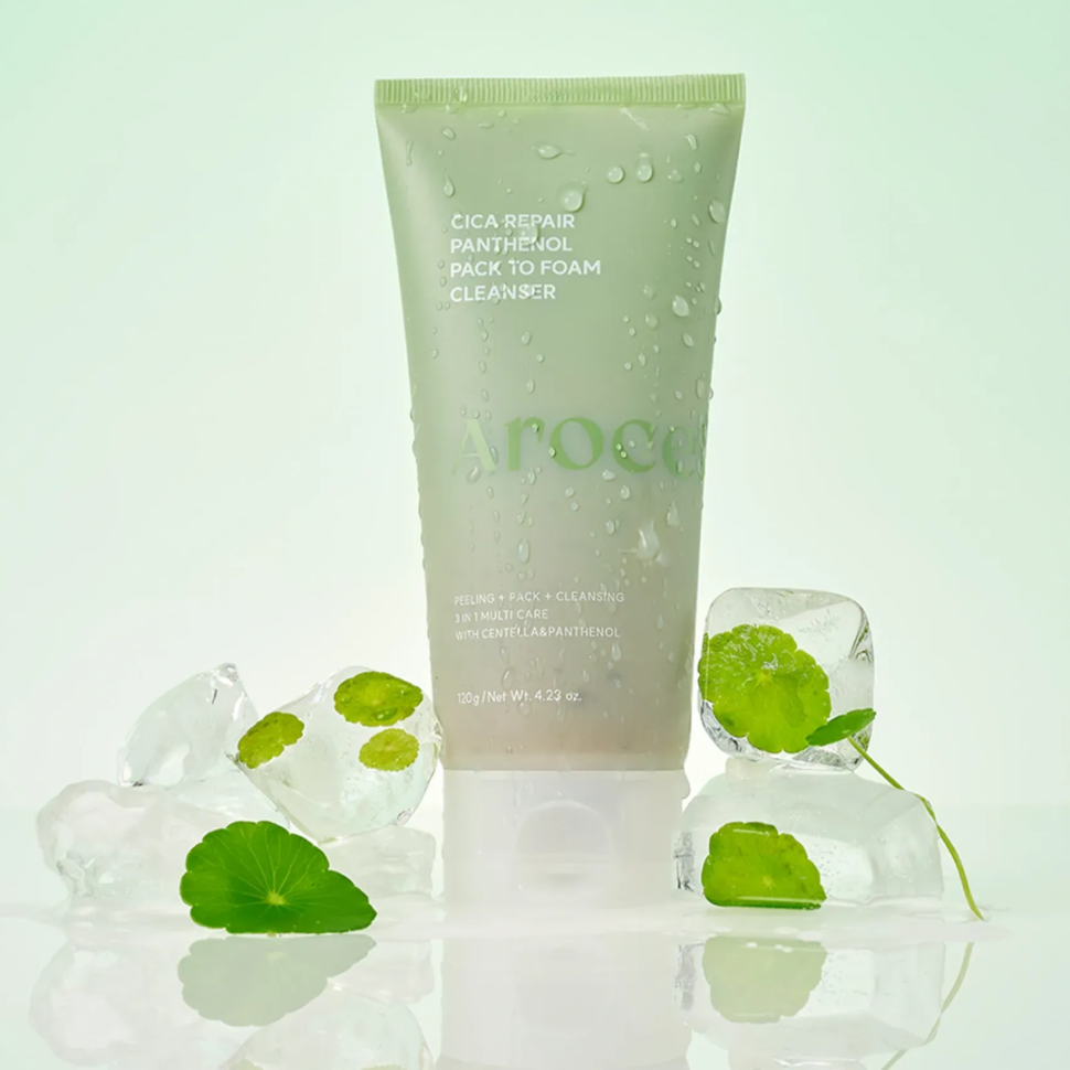 AROCELL очищувальна маска-плівка з центелою та пантелоном Cica Repair Panthenol Pack-to-Foam Cleanser 120 г  (Ціна: 650 грн.)