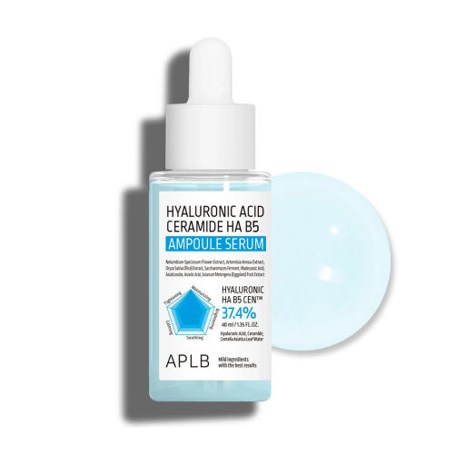 Ампульная сыворотка с гиалуроновой кислотой, керамидами и витамином B5 APLB Hyaluronic Acid Ceramide HA B5 Ampoule Serum 40 мл
