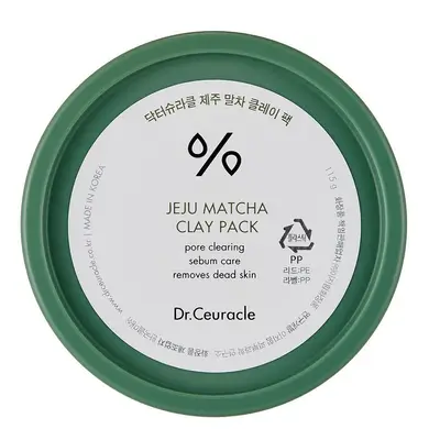 Очищуюча глиняна маска для обличчя з чаєм матчу DR.CEURACLE Jeju Matcha Clay Pack 115 г (Ціна: 1 010 грн.)