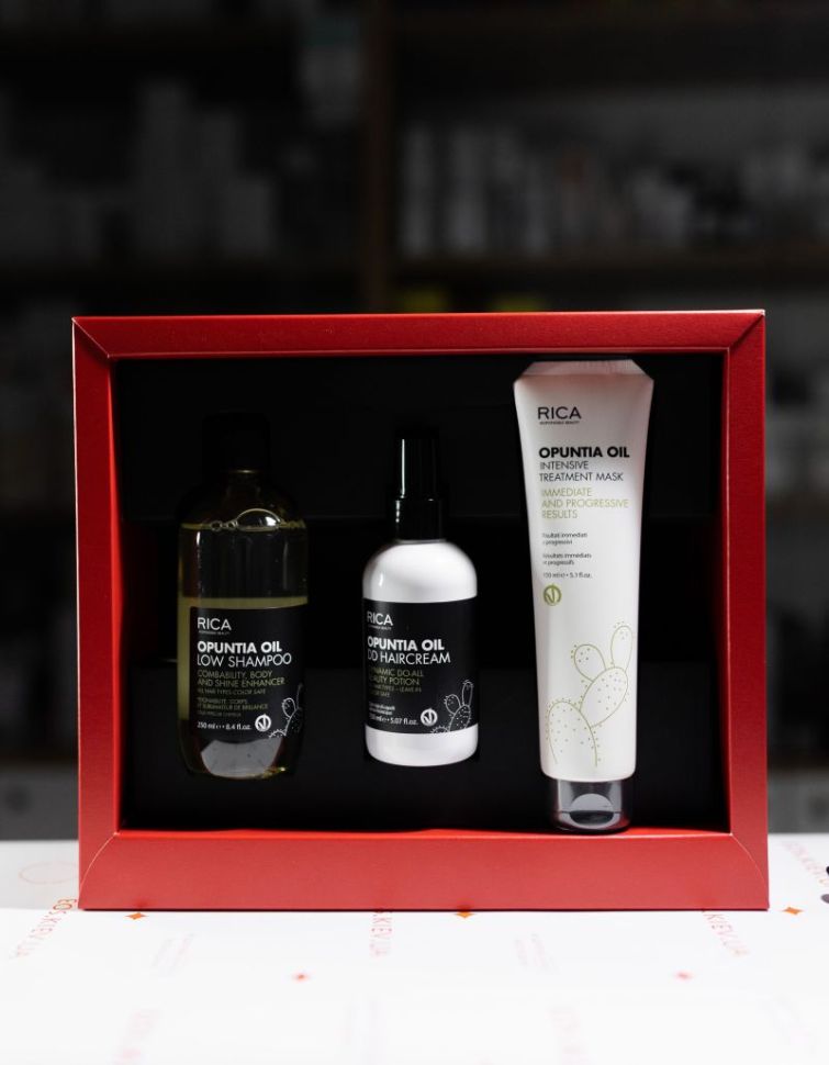 Подарочный набор средств для волос с маслом опунции RICA Gift Pack Opuntia Oil уп (Цена: 2 870 грн.)