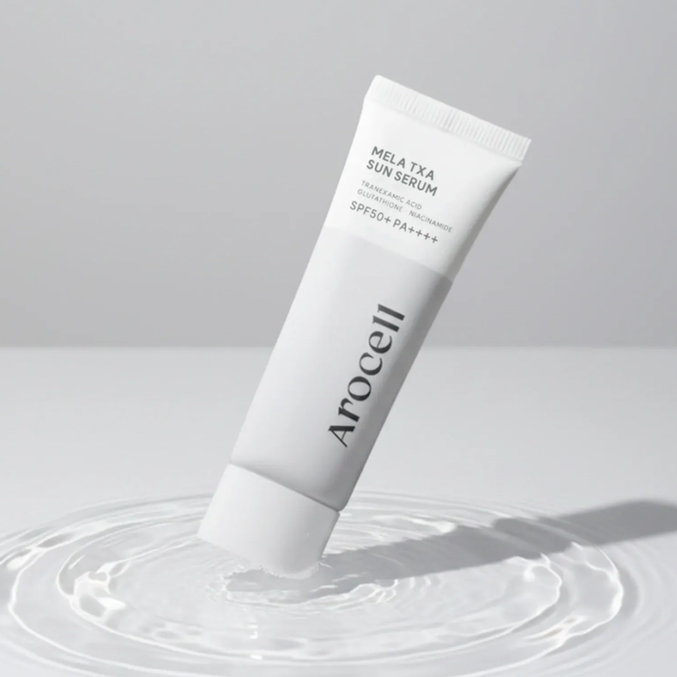 AROCELL сонцезахисна сироватка з транексамовою кислотою Mela TXA Sun Serum SPF50+ PA++++ 40 мл (Ціна: 750 грн.)