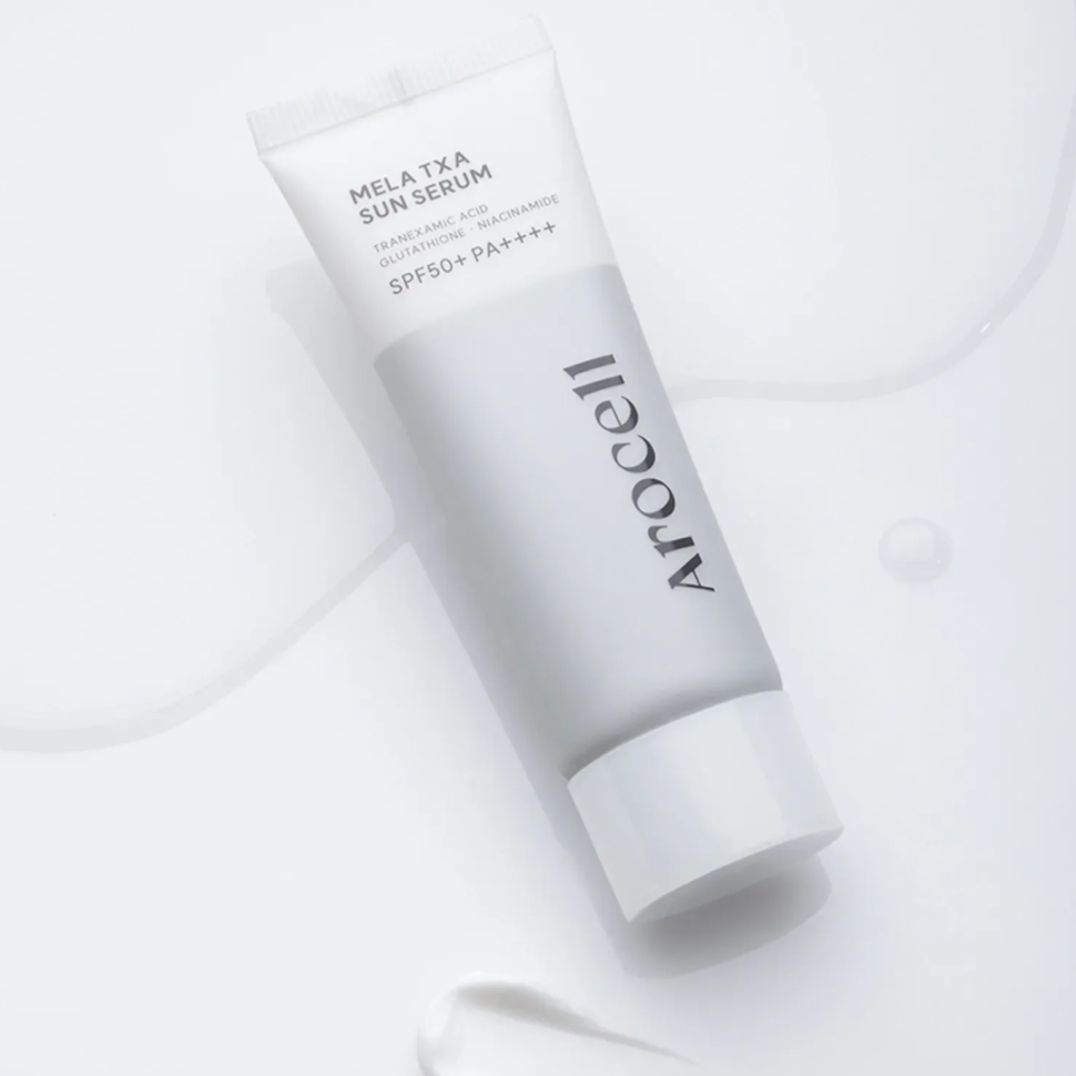 AROCELL сонцезахисна сироватка з транексамовою кислотою Mela TXA Sun Serum SPF50+ PA++++ 40 мл (Ціна: 750 грн.)