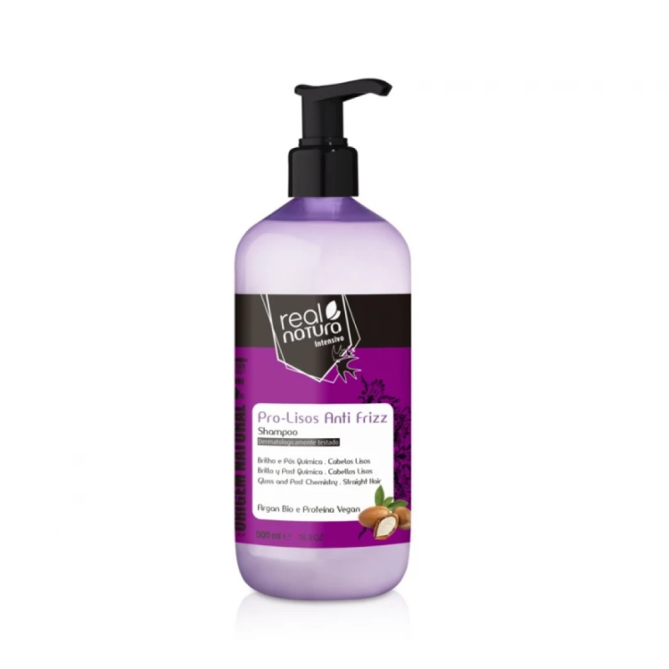 REAL NATURA Sem Sal Pro-lisos Anti Frizz Argan шампунь для блиску і гладкості волосся 500 мл (Ціна: 588 грн.)