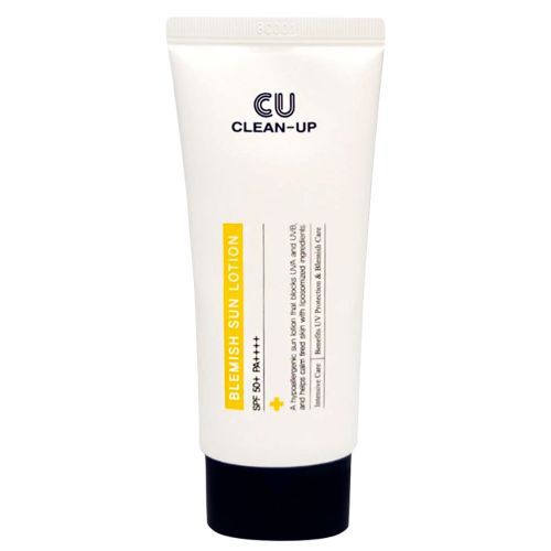 CUSKIN легкий сонцезахисний лосьйон  Clean Up Blemish Sun Lotion SPF 50+ PA++++ 60 мл