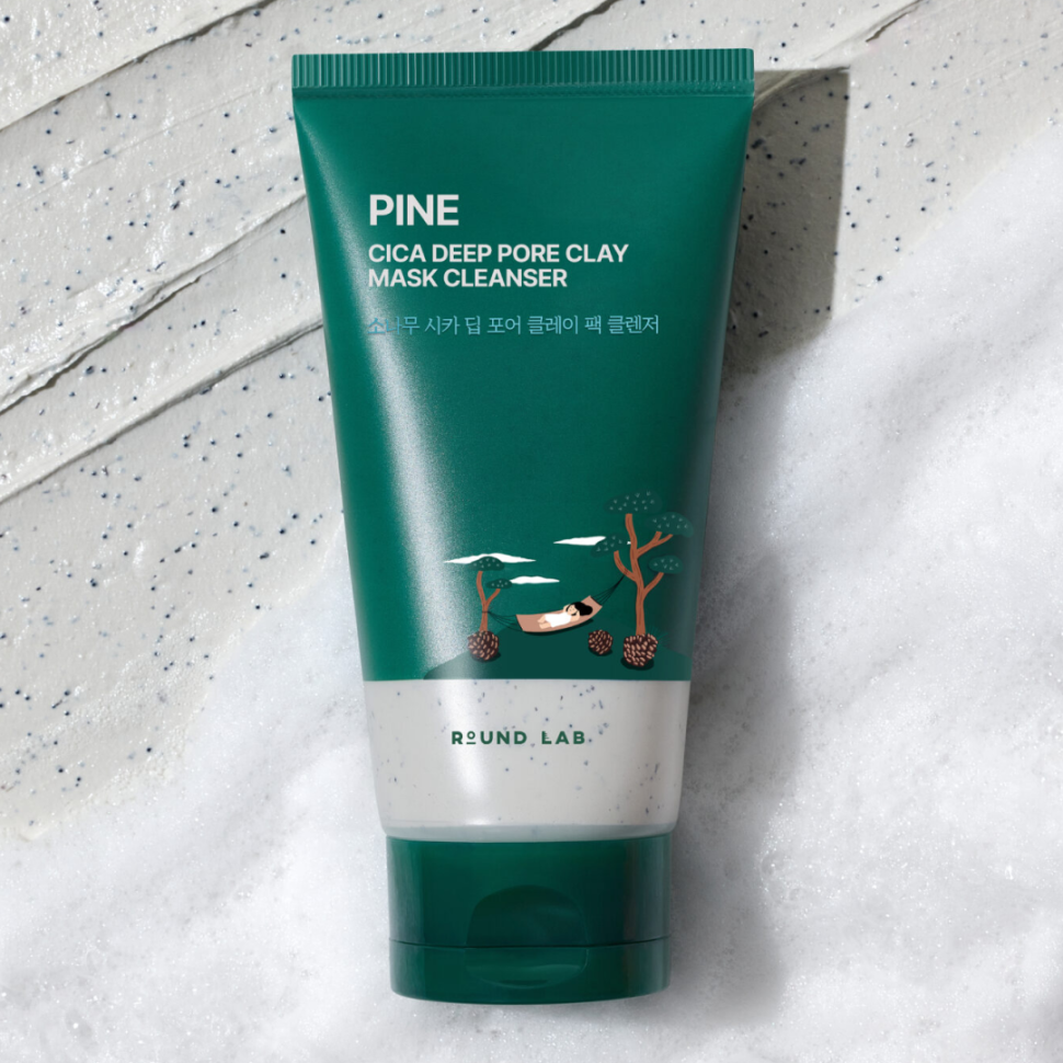 Глиняная маска-пенка для умывания с экстрактом игл сосны ROUND LAB Pine Cica Deep Pore Clay 150 мл (Цена: 790 грн.)