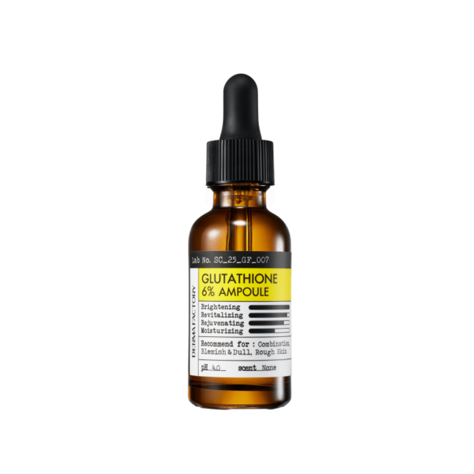 Мультифункциональная антиоксидантная сыворотка DERMA FACTORY Glutathione 6% Ampoule 30 мл (Цена: 795 грн.)