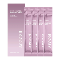 Маска-пленка с коллагеном для увлажнения и лифтинга AROCELL Super Collagen Wrapping Mask 4*5 г