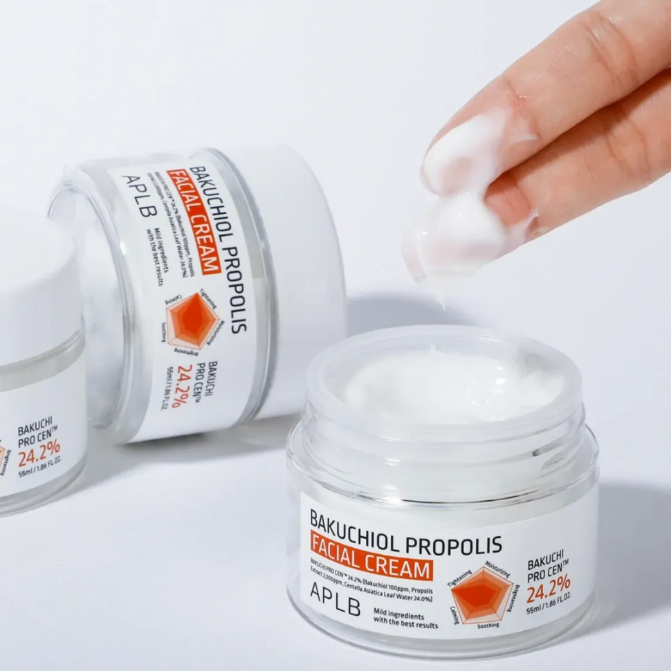 APLB Bakuchiol Propolis Facial Cream антивіковий крем для обличчя з бакучіолом і прополісом 50 мл (Ціна: 495 грн.)