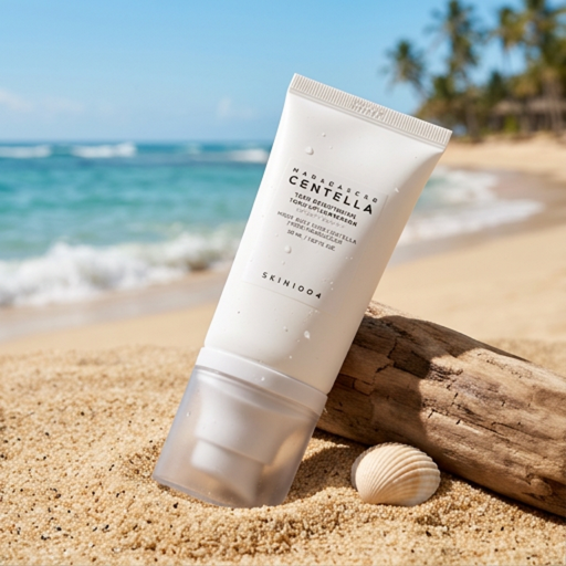Солнцезащитный крем для выравнивания тона кожи SKIN1004 Madagascar Centella Tone Brightening Tone-up Sunscreen SPF50PA++++ 50 мл