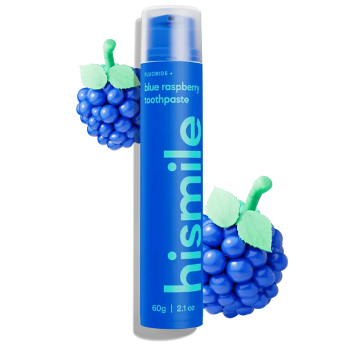 Зубная паста со вкусом голубой малины HISMILE Blue Raspberry Toothpaste 60 г