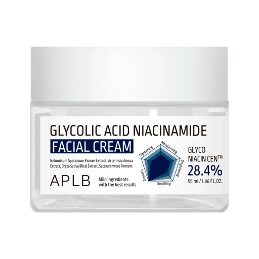 Крем для лица с гликолевой кислотой и ниацинамидом APLB Glycolic Acid Niacinamide Facial Cream 55 мл