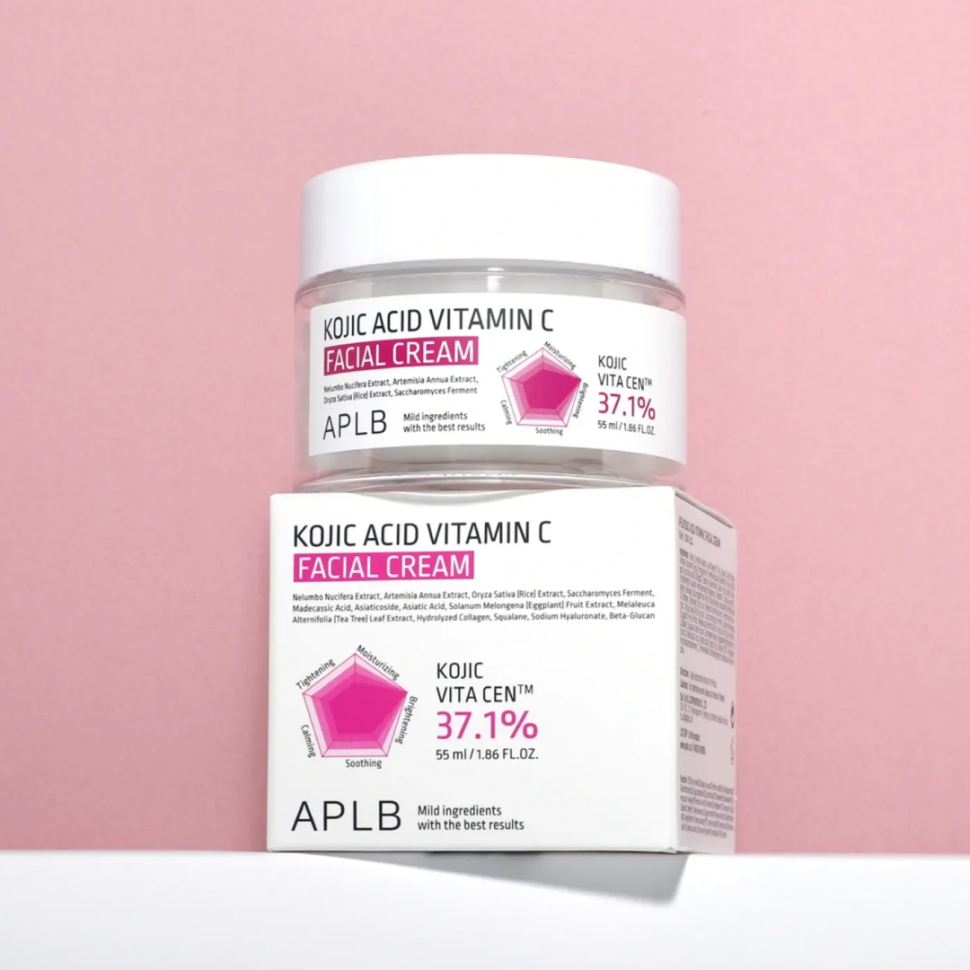 Крем для лица против пигментации с койевой кислотой и витамином C APLB Kojic Acid Vitamin C Facial Cream 55 мл (Цена: 495 грн.)