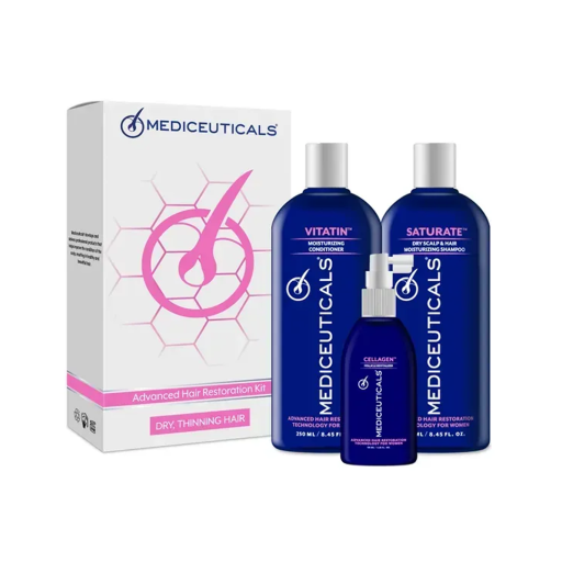 MEDICEUTICALS Advanced Hair Restoration Kit набір для стимулювання росту волосся для жінок (сухе волосся) уп