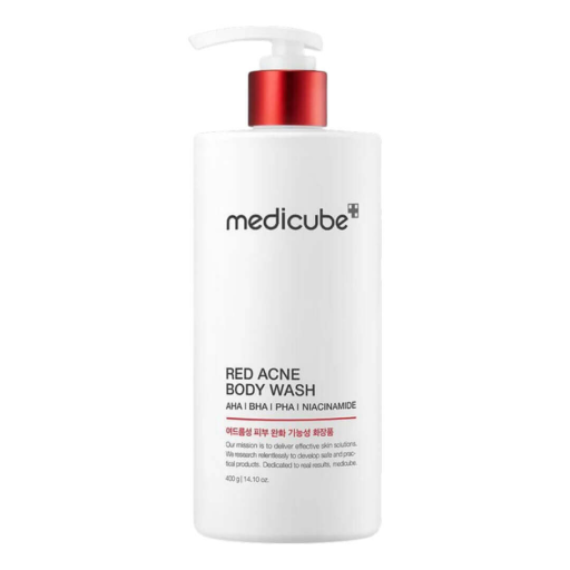 Противовоспалительный гель для душа с кислотами MEDICUBE Red Acne Body Wash 400 г