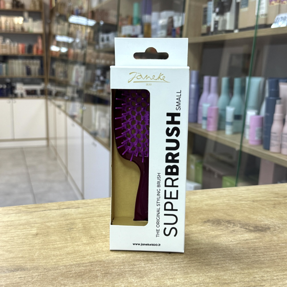 Расческа для волос бордовая и фуксия JANEKE 1830 Small Superbrush The Original Italian 1 шт  (Цена: 765 грн.)