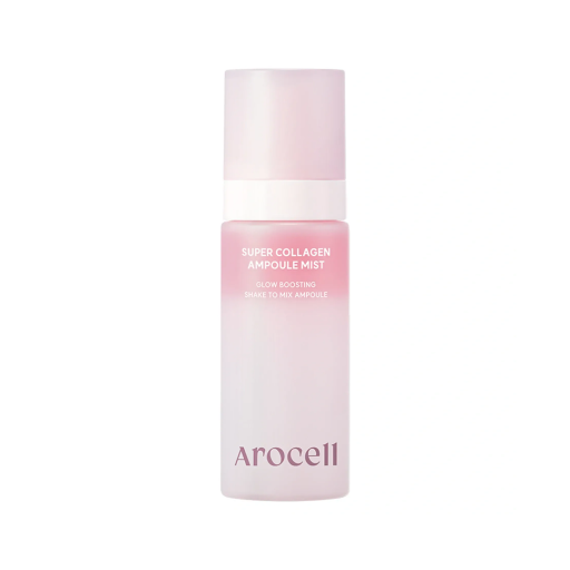 AROCELL Collagen Ampoule Mist сироватка-міст з колагеном та гіалуроновою кислотою для зволоження та сяйва 80 мл