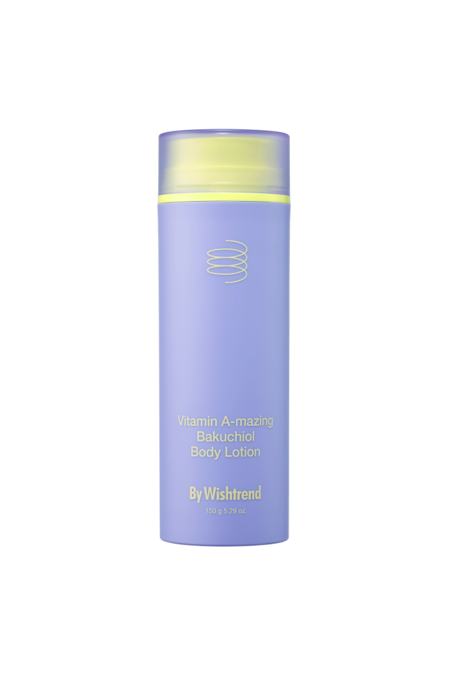 Лосьон для тела с бакучиолом BY WISHTREND Vitamin A-mazing Bakuchiol Body Lotion 150 мл (Цена: 1 395 грн.)