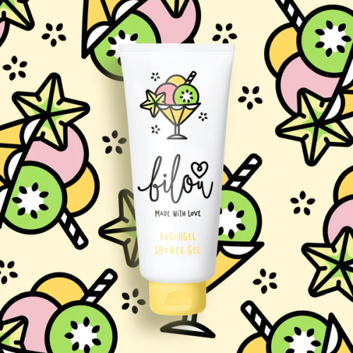 Гель для душа с ароматом тропических фруктов BILOU Shower Gel Tropical Kiwi 200 мл 