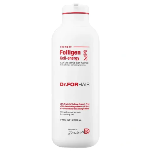 Шампунь для укрепления и восстановления зрелых волосся DR.FORHAIR Folligen Cell-Energy Shampoo 500 мл